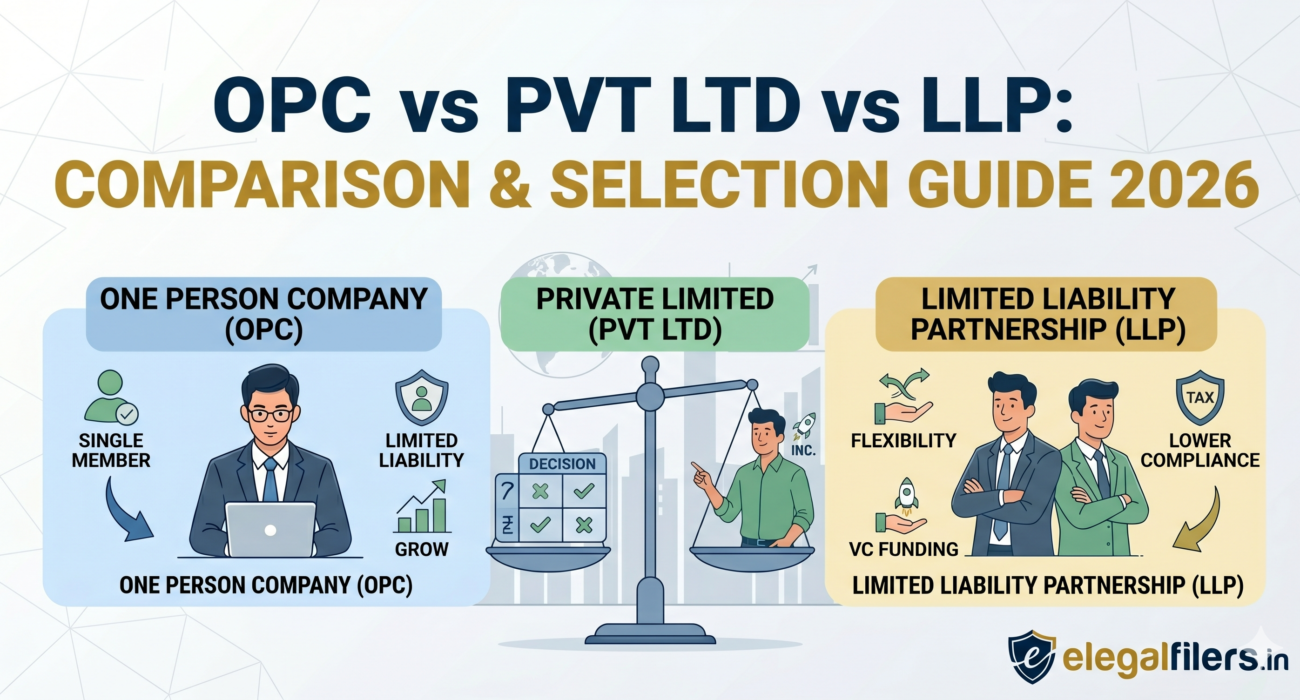 OPC vs Pvt Ltd vs LLP